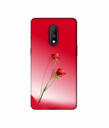 Amazon Brand - Solimo Designer Red Roses 3D Printed Hard Back Case Mobile Cover for OnePlus 7