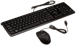 AmazonBasics AmazonBasics Wired Keyboard and Wired Mouse, 10-Pack