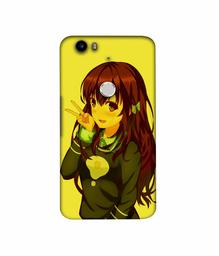 Amazon Brand - Solimo Designer DJ Girl Vector 3D Printed Hard Back Case Mobile Cover for Nexus 6P