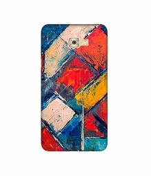 Amazon Brand - Solimo Designer Dark Multicolor Blocks 3D Printed Hard Back Case Mobile Cover for Samsung Galaxy C7 Pro