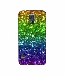 Amazon Brand - Solimo Designer Multicolor Stars 3D Printed Hard Back Case Mobile Cover for Samsung Galaxy S5 i9600