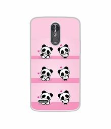 Amazon Brand - Solimo Designer Panda Pattern UV Printed Soft Back Case Mobile Cover for LG Stylus 3