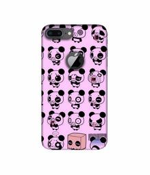 Amazon Brand - Solimo Designer Panda Experation 3D Printed Hard Back Case Mobile Cover for Apple iPhone 8 Plus (with Logo Cut)