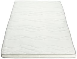 AmazonBasics - Colchoncillo de espuma viscoelástica con funda acolchada y pantografia bugnata (135 x 190 cm)