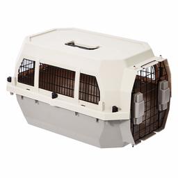 AmazonBasics Pet Carrier Kennel With Metal Wire Ventilation,23-Inch