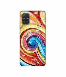 Amazon Brand - Solimo Designer Abstarct Color Mixing 3D Printed Hard Back Case Mobile Cover for Samsung Galaxy A51