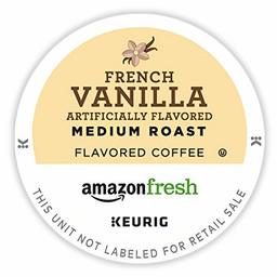 AmazonFresh 12 Ct. K-Cups, French Vanilla Flavored Medium Roast, Keurig K-Cup Brewer Compatible