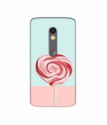 Amazon Brand - Solimo Designer Round Candy 3D Printed Hard Back Case Mobile Cover for Motorola Moto X Force