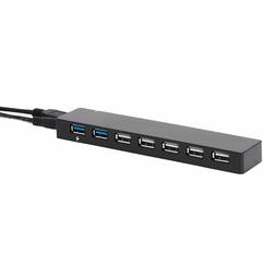 AmazonBasics USB 3.0 7-Port HUB with AC Adapter, Black