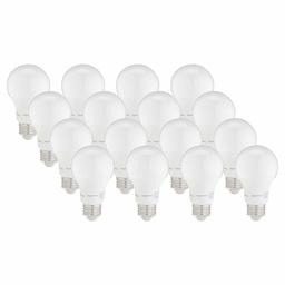 AmazonBasics – Bombilla LED equivalente a regulable, 10.000 horas de vida útil, A19 (enchapada)