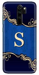 Amazon Brand - Solimo Designer Blue Pattern Alphabet-S 3D Printed Hard Back Case Mobile Cover for Xiaomi Redmi Note 8 Pro