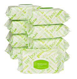 Amazon Elements Baby Wipes, Fresh, 720 Count, Flip-Top Packs