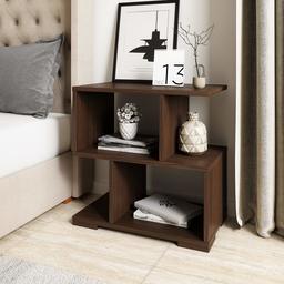 Amazon Brand - Solimo Quess Engineered Wood Bedside Table (Walnut Finish)