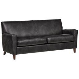 Amazon Brand – Rivet Lawson Modern Angled Leather Sofa, 78