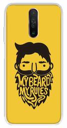 Amazon Brand - Solimo Designer Multicolor My Beard My Rules Printed Soft Back Case Mobile Cover for Poco X2 / Xiaomi Redmi K30