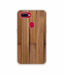 Amazon Brand - Solimo Designer Wooden Art UV Printed Soft Back Case Mobile Cover for Oppo F9 Pro