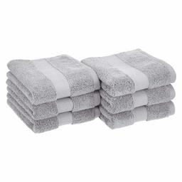 AmazonBasics Dual Performance Hand Towel - 6-Pack