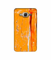 Amazon Brand - Solimo Designer Gold Yellow Paint 3D Printed Hard Back Case Mobile Cover for Samsung Galaxy J2 Prime