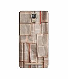 Amazon Brand - Solimo Designer Books Texture 3D Printed Hard Back Case Mobile Cover for Gionee Marathon M5 Plus