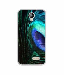 Amazon Brand - Solimo Designer Peacock Feather UV Printed Soft Back Case Mobile Cover for Lephone W2