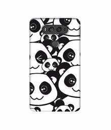 Amazon Brand - Solimo Designer Panda Texture 3D Printed Hard Back Case Mobile Cover for LG V20