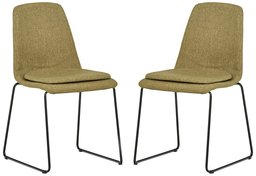 Amazon Brand – Rivet Brianna Mid-Century 2-Pack Removable Cushion Chairs, 34.2