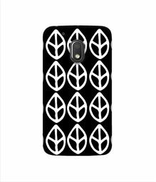 Amazon Brand - Solimo Designer White Leaf Texture 3D Printed Hard Back Case Mobile Cover for Motorola Moto G4 Play