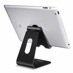 Eono Essentials Support Tablette, Support Tablette Réglable : Support Dock pour 2018 Pad Mini 2 3 4, Pad Pro, Pad Air, Air 2, Phone, Nintendo Switch, Samsung Tab, d'autres Smartphones - Noir