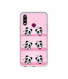 Amazon Brand - Solimo Designer Panda Pattern UV Printed Soft Back Case Mobile Cover for LG W10