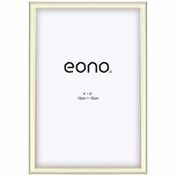 Eono by Amazon – 10 x 15 cm bildram tillverkad av metall (stål) och högupplösta glas passar för att ställa upp eller hänga på väggen fotoram guld