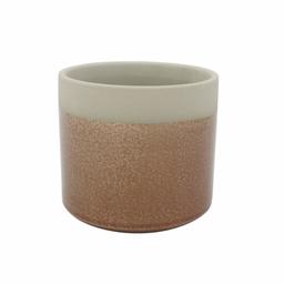 Amazon Brand – Rivet Mid-Century 2-Toned Stoneware Planter, 5.7