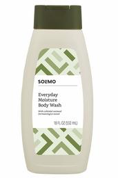 Amazon Brand - Solimo Everyday Moisture Body Wash with Colloidal Oatmeal, 18 Fluid Ounce