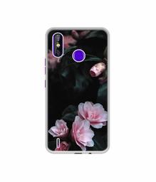 Amazon Brand - Solimo Designer Dark Flowers Photography UV Printed Soft Back Case Mobile Cover for Tecno Spark 4 Air