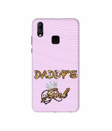 Amazon Brand - Solimo Designer Daddy's Girl in Glitter Pattern 3D Printed Hard Back Case Mobile Cover for Vivo Y95