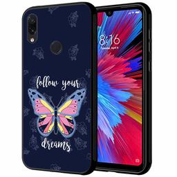 Amazon Brand - Solimo Designer Butterfly Printed Hard Back Case Mobile Cover for Redmi Note 7 Pro & Redmi Note 7