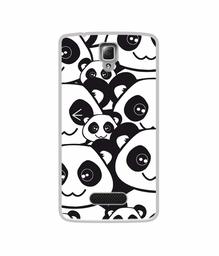 Amazon Brand - Solimo Designer Panda Texture UV Printed Soft Back Case Mobile Cover for Lenovo A2010