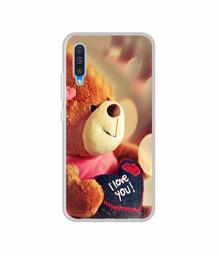 Amazon Brand - Solimo Designer Teddy Bear UV Printed Soft Back Case Mobile Cover for Samsung Galaxy A50