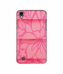 Amazon Brand - Solimo Designer Pink Flower Banch Print On Cloth 3D Printed Hard Back Case Mobile Cover for LG X Power