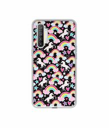 Amazon Brand - Solimo Designer Unicorn Texture UV Printed Soft Back Case Mobile Cover for Realme XT