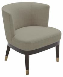 Amazon Brand – Rivet Stacey Mid-Century Modern Round-Backed, Armless Living Room Chair, 27