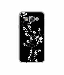 Amazon Brand - Solimo Designer Color Flowers UV Printed Soft Back Case Mobile Cover for Samsung Galaxy E5