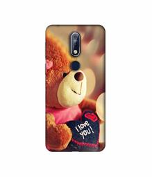 Amazon Brand - Solimo Designer Teddy Bear 3D Printed Hard Back Case Mobile Cover for Nokia 7.1