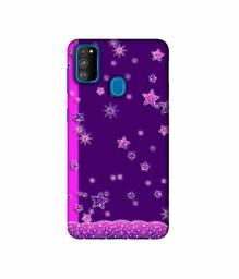 Amazon Brand - Solimo Designer Sparkling Stars 3D Printed Hard Back Case Mobile Cover for Samsung Galaxy M21 / M30s