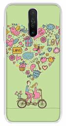 Amazon Brand - Solimo Designer Multicolor Happy Love Green Pattern Printed Soft Back Case Mobile Cover for Poco X2 / Xiaomi Redmi K30