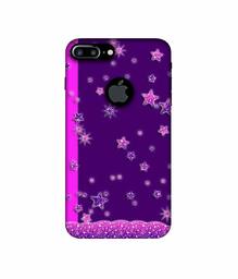 Amazon Brand - Solimo Designer Sparkling Stars 3D Printed Hard Back Case Mobile Cover for Apple iPhone 7 Plus (Logo Cut)