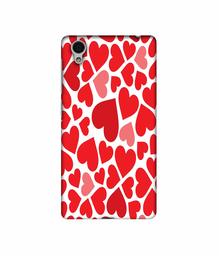 Amazon Brand - Solimo Designer Heart Pattern 3D Printed Hard Back Case Mobile Cover for Vivo Y51L