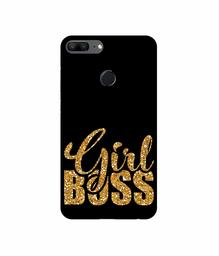 Amazon Brand - Solimo Designer Sparkle Girl Boss UV Printed Soft Back Case Mobile Cover for Huawei Honor 9 Lite