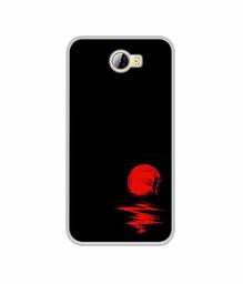 Amazon Brand - Solimo Designer Red Moon UV Printed Soft Back Case Mobile Cover for Huawei Honor Bee 4G