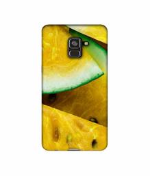 Amazon Brand - Solimo Designer Yellow Watermelon 3D Printed Hard Back Case Mobile Cover for Samsung Galaxy A8 Plus