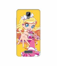 Amazon Brand - Solimo Designer Singing Girl Vector 3D Printed Hard Back Case Mobile Cover for Gionee P7 Max